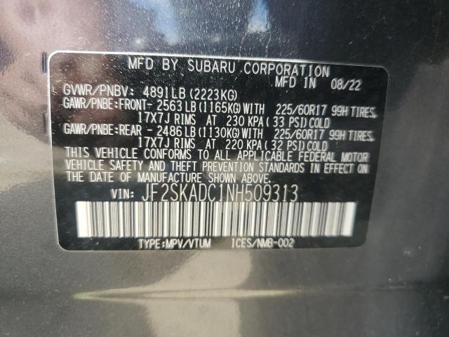 Photo 12 VIN: JF2SKADC1NH509313 - SUBARU FORESTER P 