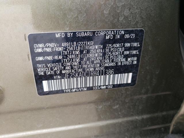 Photo 11 VIN: JF2SKADC1RH411386 - SUBARU FORESTER P 