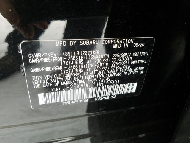 Photo 9 VIN: JF2SKADC2LH605660 - SUBARU FORESTER 