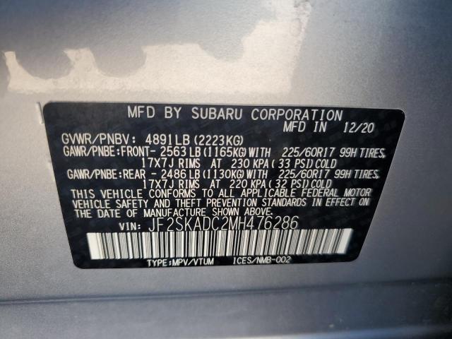 Photo 11 VIN: JF2SKADC2MH476286 - SUBARU FORESTER 