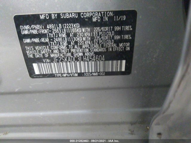 Photo 8 VIN: JF2SKADC3LH454604 - SUBARU FORESTER 