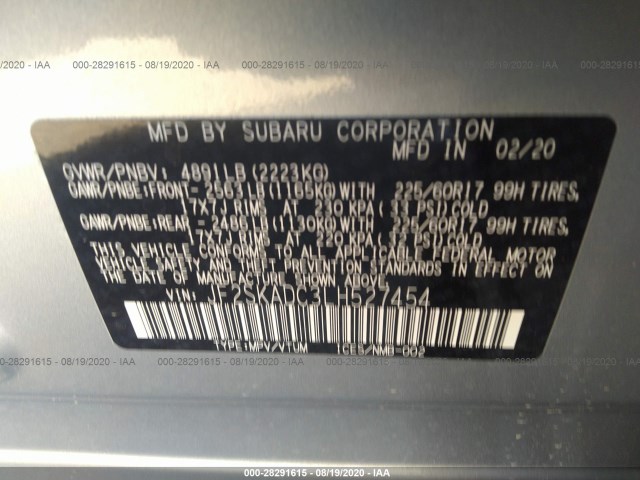 Photo 8 VIN: JF2SKADC3LH527454 - SUBARU FORESTER 