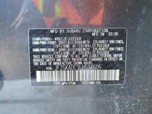 Photo 12 VIN: JF2SKADC3LH594605 - SUBARU FORESTER 