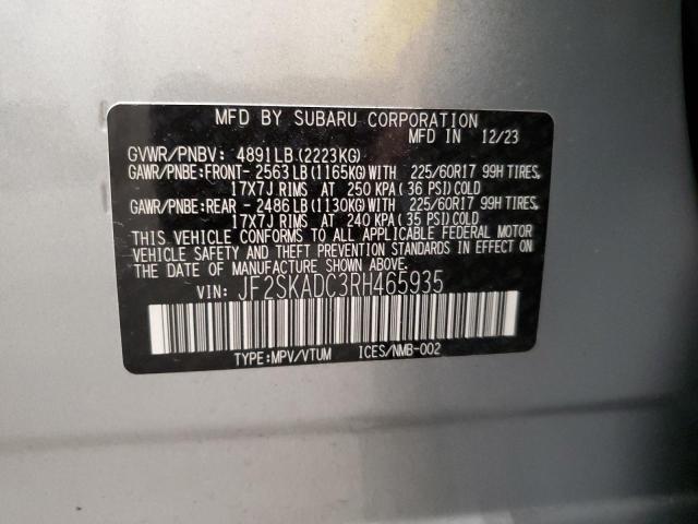 Photo 12 VIN: JF2SKADC3RH465935 - SUBARU FORESTER P 