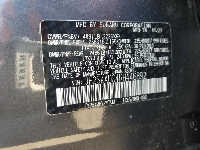 Photo 11 VIN: JF2SKADC4RH446892 - SUBARU FORESTER P 