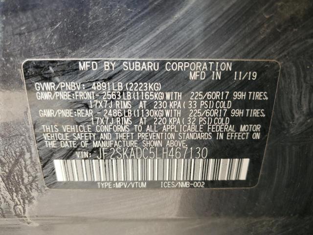 Photo 11 VIN: JF2SKADC5LH467130 - SUBARU FORESTER 