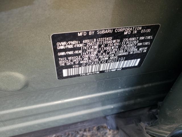 Photo 9 VIN: JF2SKADC6LH601191 - SUBARU FORESTER 