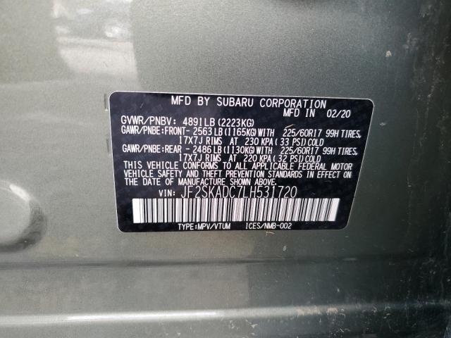 Photo 12 VIN: JF2SKADC7LH531720 - SUBARU FORESTER 