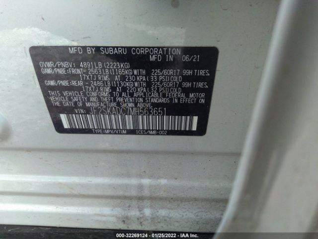 Photo 8 VIN: JF2SKADC7MH563651 - SUBARU FORESTER 