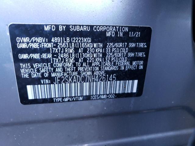 Photo 12 VIN: JF2SKADC7NH426145 - SUBARU FORESTER P 