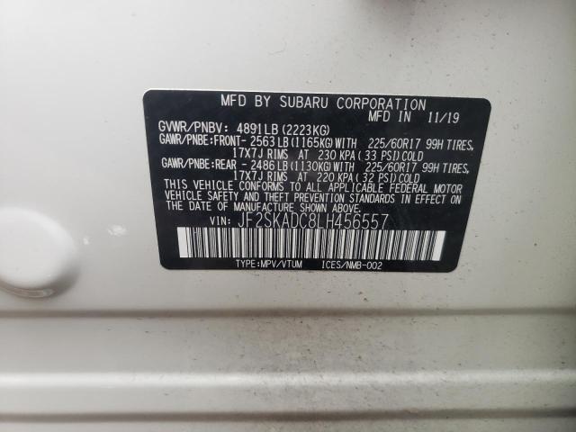 Photo 9 VIN: JF2SKADC8LH456557 - SUBARU FORESTER 