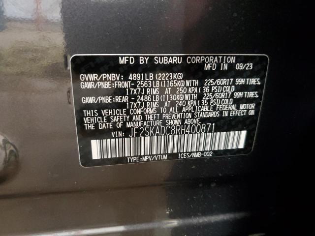 Photo 12 VIN: JF2SKADC8RH400871 - SUBARU FORESTER 