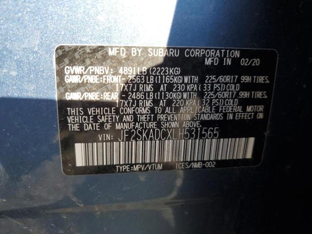 Photo 12 VIN: JF2SKADCXLH531565 - SUBARU FORESTER 