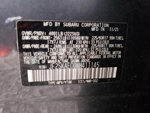 Photo 12 VIN: JF2SKAEC0NH411145 - SUBARU FORESTER P 