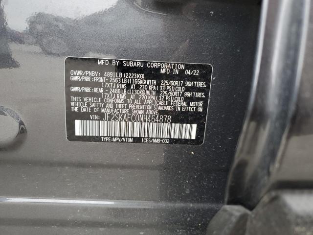 Photo 12 VIN: JF2SKAEC0NH464878 - SUBARU FORESTER 