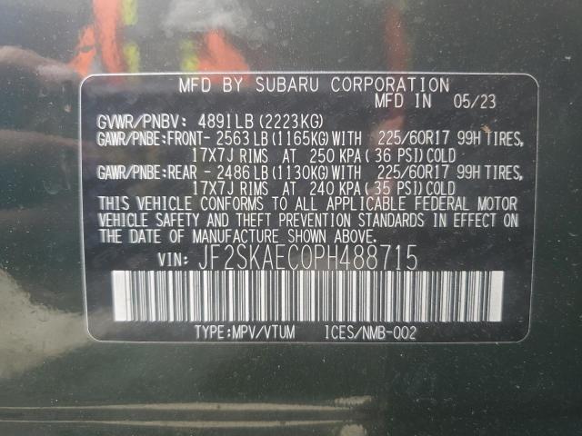 Photo 12 VIN: JF2SKAEC0PH488715 - SUBARU FORESTER P 