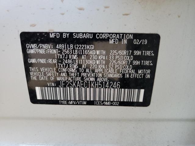 Photo 12 VIN: JF2SKAEC1KH514246 - SUBARU FORESTER P 