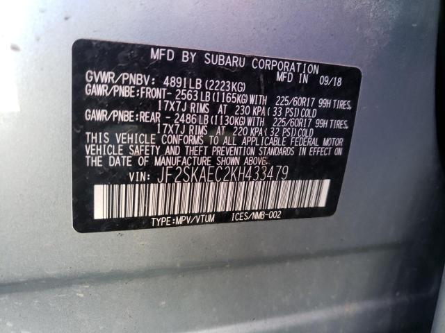 Photo 9 VIN: JF2SKAEC2KH433479 - SUBARU FORESTER P 