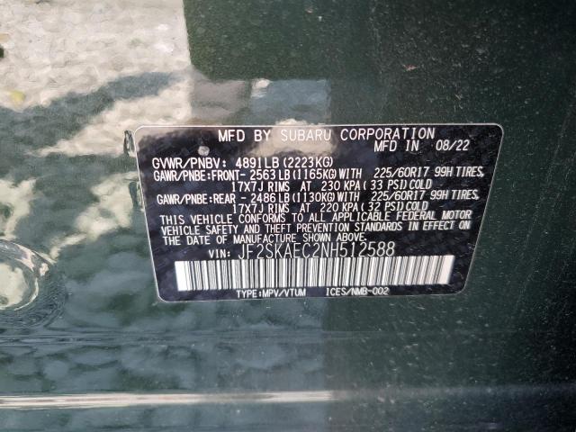 Photo 12 VIN: JF2SKAEC2NH512588 - SUBARU FORESTER P 