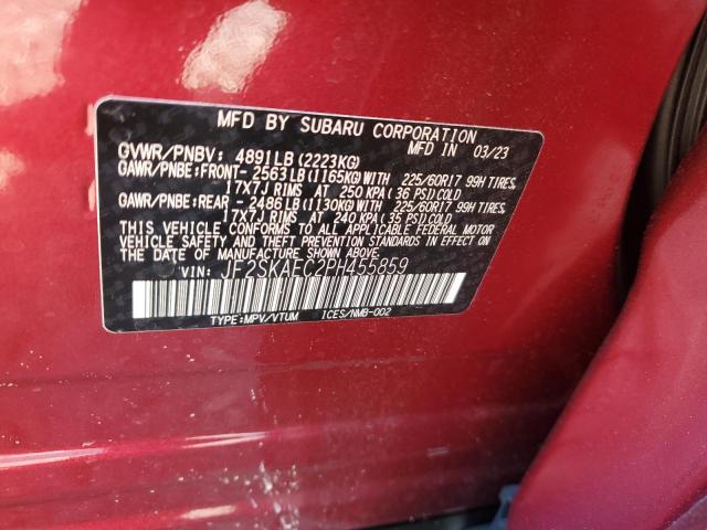 Photo 12 VIN: JF2SKAEC2PH455859 - SUBARU FORESTER P 