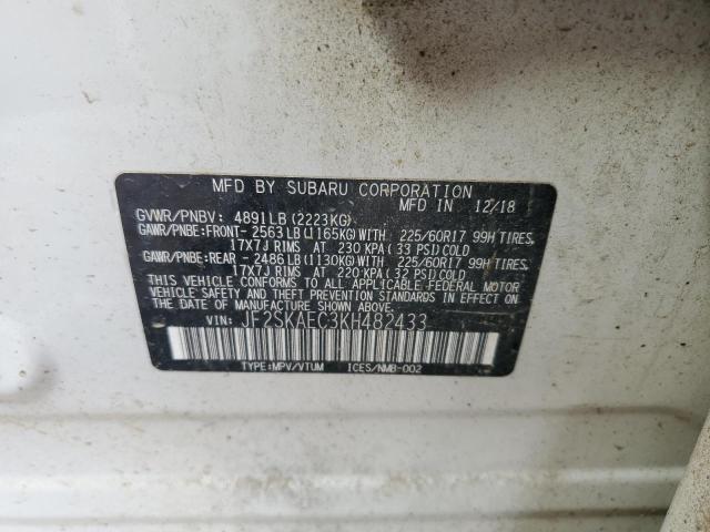 Photo 13 VIN: JF2SKAEC3KH482433 - SUBARU FORESTER P 