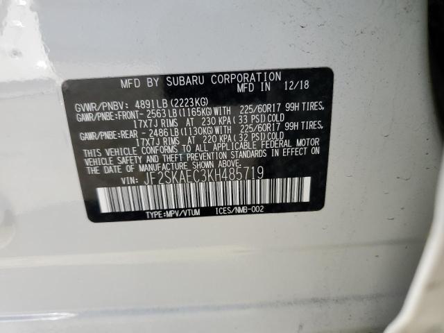 Photo 13 VIN: JF2SKAEC3KH485719 - SUBARU FORESTER P 