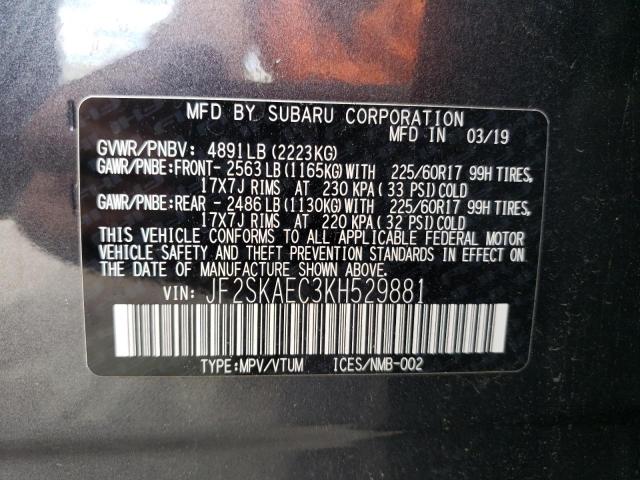 Photo 12 VIN: JF2SKAEC3KH529881 - SUBARU FORESTER P 