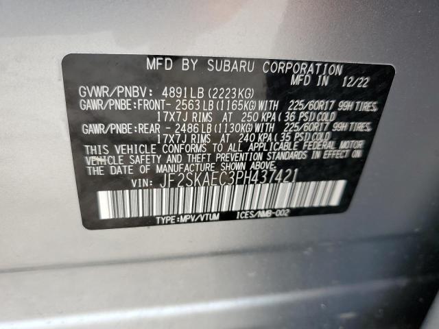 Photo 12 VIN: JF2SKAEC3PH437421 - SUBARU FORESTER P 