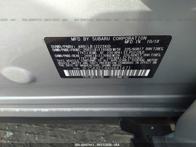 Photo 8 VIN: JF2SKAEC4KH441471 - SUBARU FORESTER 