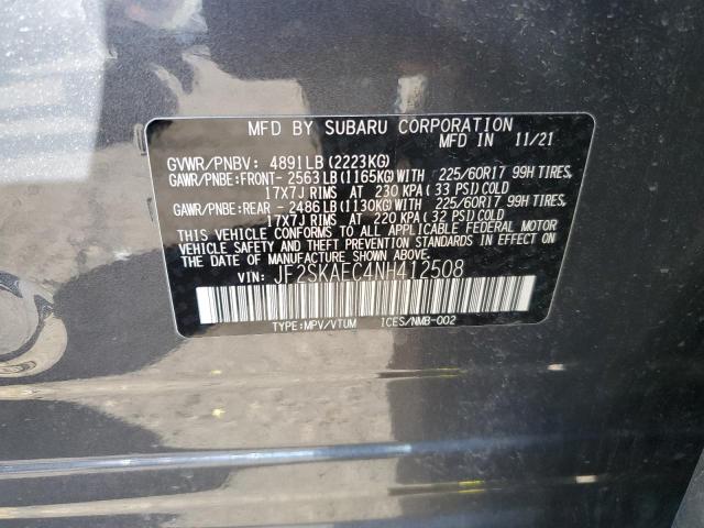 Photo 13 VIN: JF2SKAEC4NH412508 - SUBARU FORESTER P 