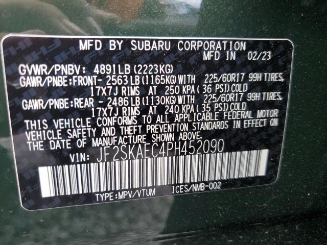 Photo 12 VIN: JF2SKAEC4PH452090 - SUBARU FORESTER 