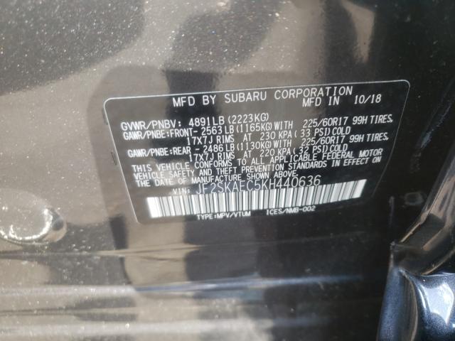 Photo 9 VIN: JF2SKAEC5KH440636 - SUBARU FORESTER P 