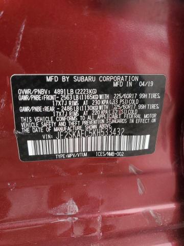 Photo 12 VIN: JF2SKAEC5KH533432 - SUBARU FORESTER P 