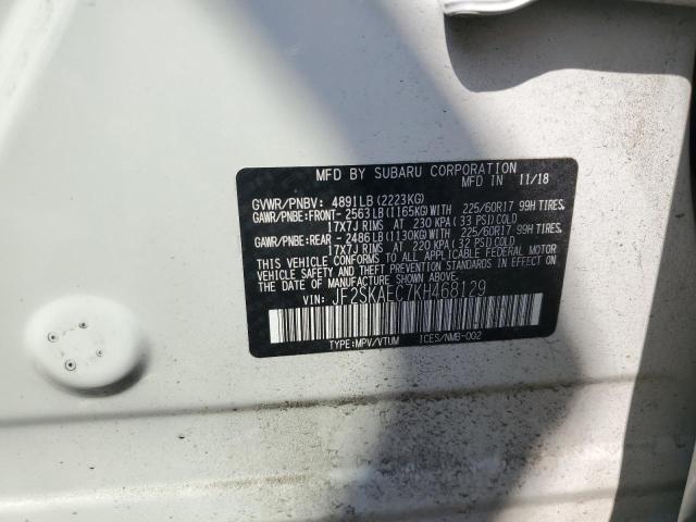 Photo 12 VIN: JF2SKAEC7KH468129 - SUBARU FORESTER P 