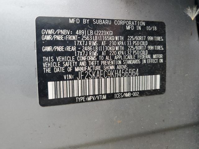 Photo 13 VIN: JF2SKAEC9KH456564 - SUBARU FORESTER P 