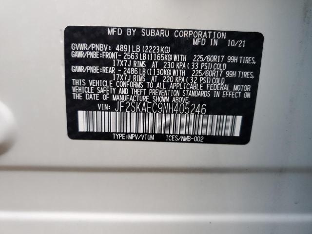 Photo 13 VIN: JF2SKAEC9NH405246 - SUBARU FORESTER P 