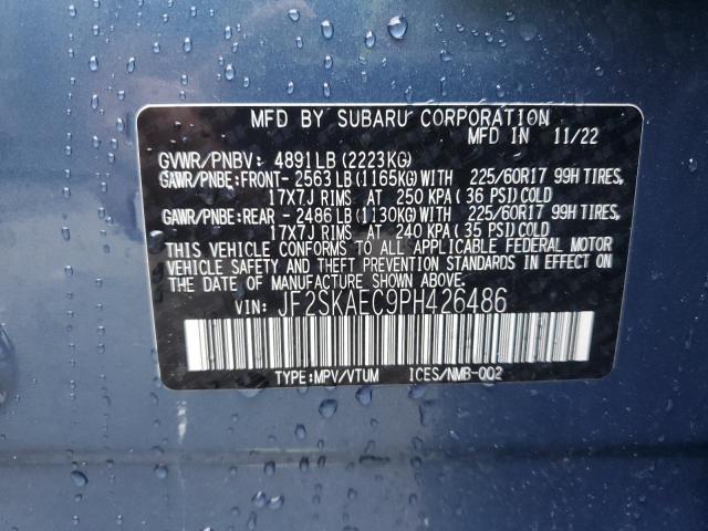 Photo 12 VIN: JF2SKAEC9PH426486 - SUBARU FORESTER 