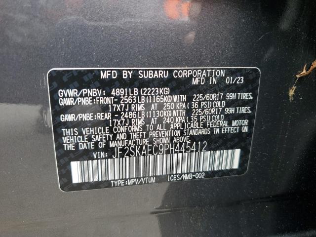 Photo 11 VIN: JF2SKAEC9PH445412 - SUBARU FORESTER 