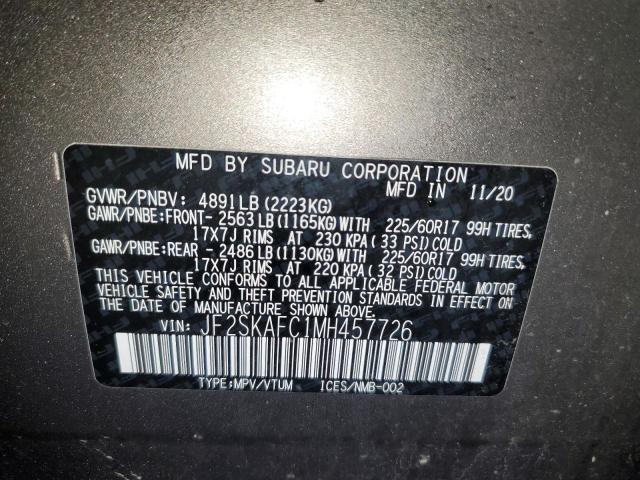 Photo 13 VIN: JF2SKAFC1MH457726 - SUBARU FORESTER 