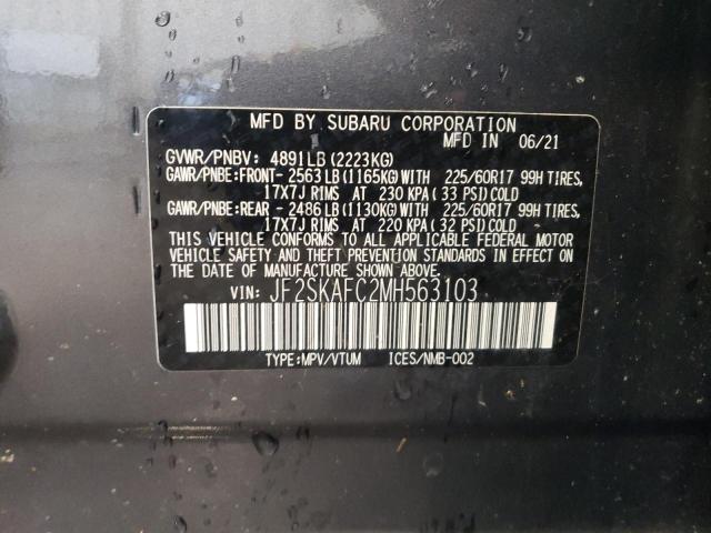 Photo 12 VIN: JF2SKAFC2MH563103 - SUBARU FORESTER P 