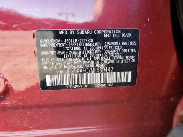 Photo 12 VIN: JF2SKAFC7MH439442 - SUBARU FORESTER P 