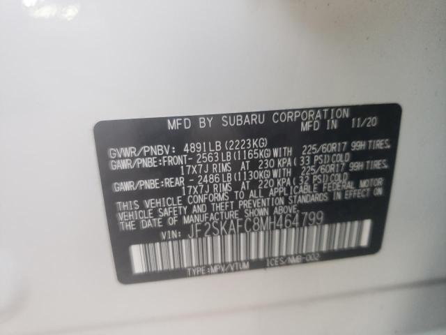 Photo 12 VIN: JF2SKAFC8MH464799 - SUBARU FORESTER P 