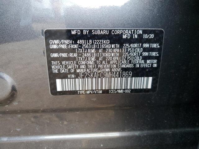 Photo 12 VIN: JF2SKAFC9MH441869 - SUBARU FORESTER 