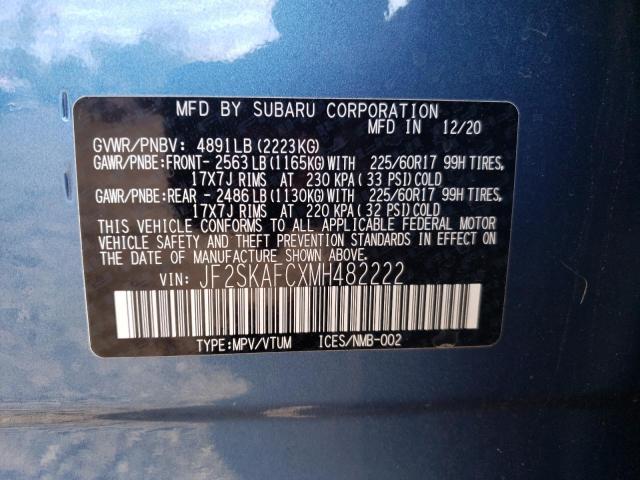 Photo 12 VIN: JF2SKAFCXMH482222 - SUBARU FORESTER P 