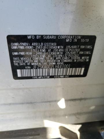 Photo 12 VIN: JF2SKAGC2LH441001 - SUBARU FORESTER P 