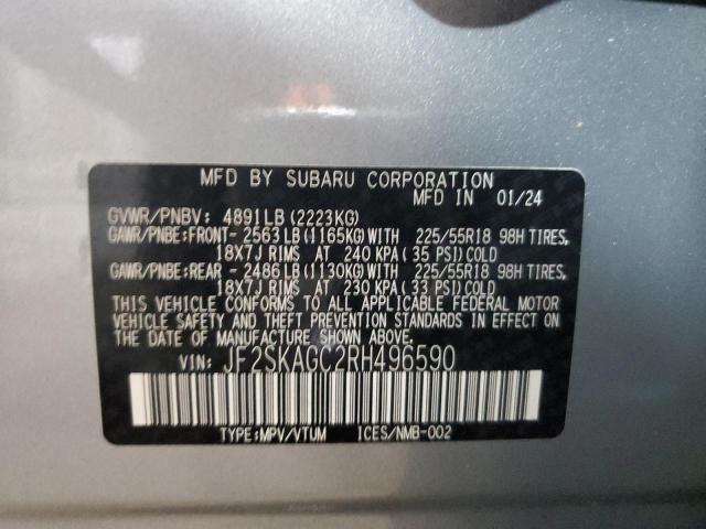 Photo 12 VIN: JF2SKAGC2RH496590 - SUBARU FORESTER S 