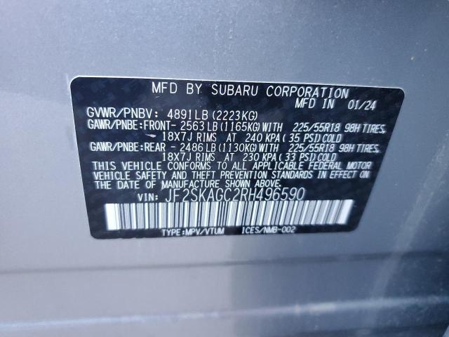 Photo 13 VIN: JF2SKAGC2RH496590 - SUBARU FORESTER S 