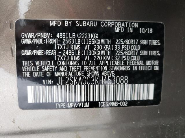 Photo 11 VIN: JF2SKAGC3KH453088 - SUBARU FORESTER P 