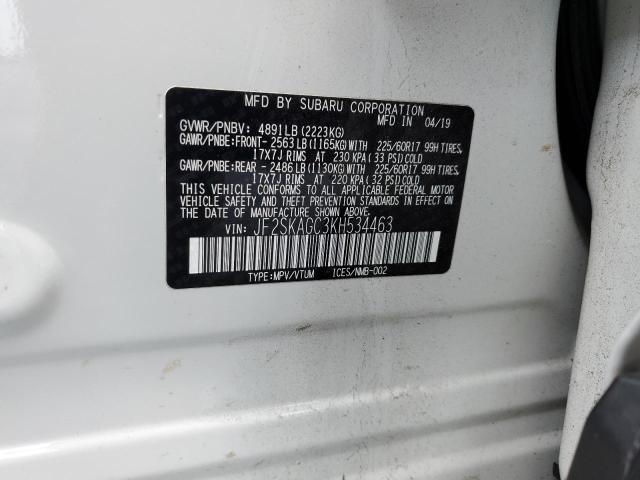 Photo 12 VIN: JF2SKAGC3KH534463 - SUBARU FORESTER P 