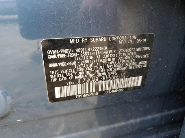 Photo 12 VIN: JF2SKAGC3KH566510 - SUBARU FORESTER P 